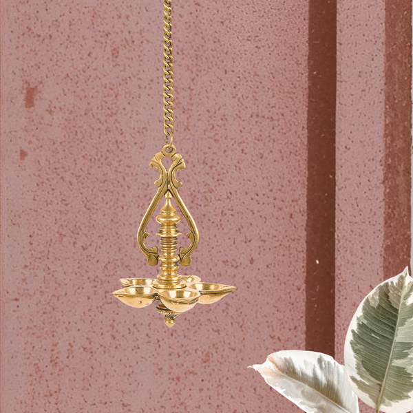 Traditional Brass Wall Sconce Oil Lamp