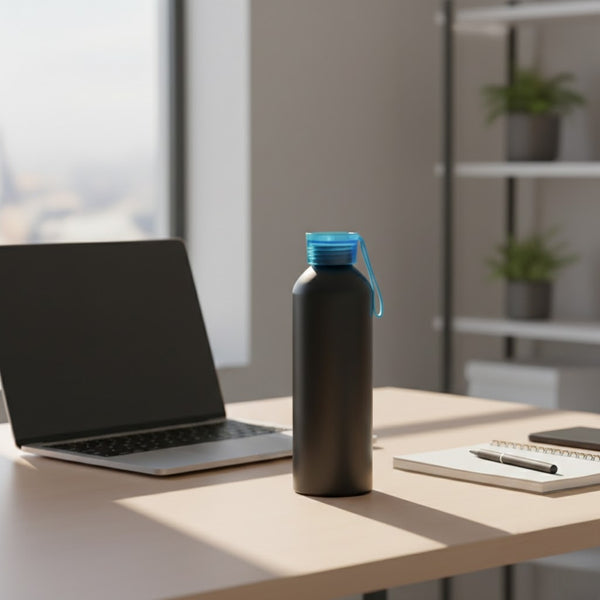 Matte Aluminium Water Bottle with Strap – 750 ML