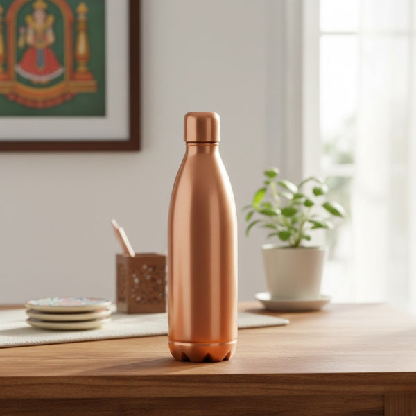 Shilpveda Classic Pure Copper Water Bottle – 1 Litre (1000 ml)
