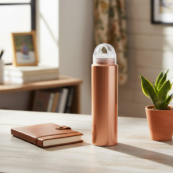 Pure Copper Water Bottle 800 ML | 99% Copper | Ayurvedic Health Bottle