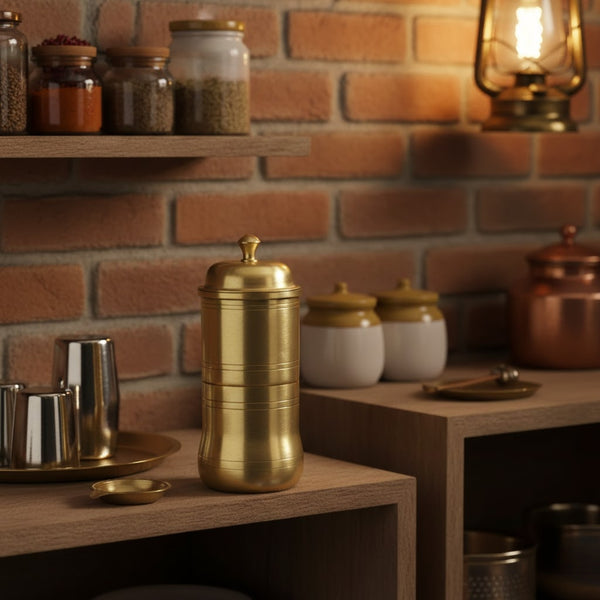 Handcrafted Brass Coffee Maker