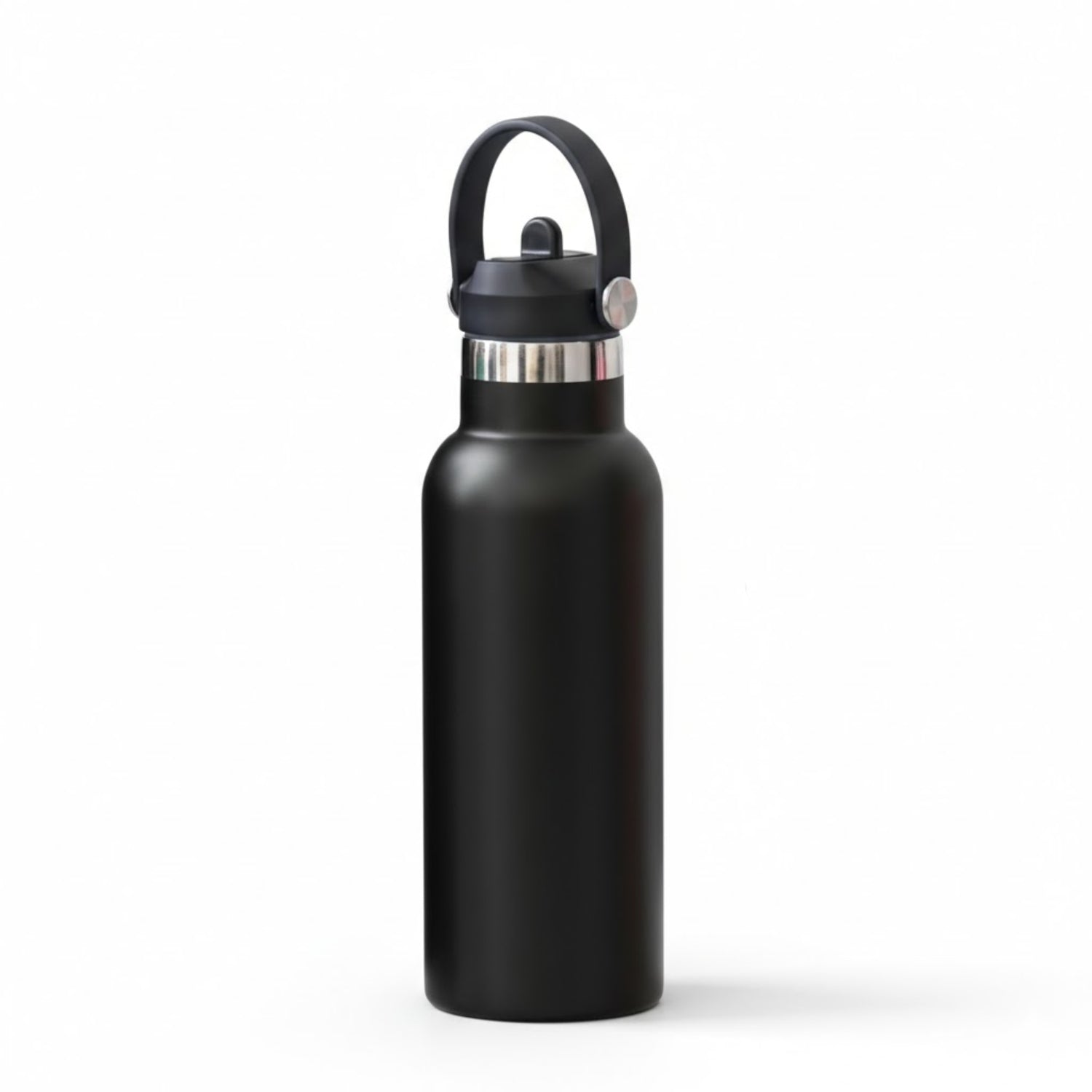 Black insulated stainless steel vacuum bottle 500 ml hot and cold water bottle