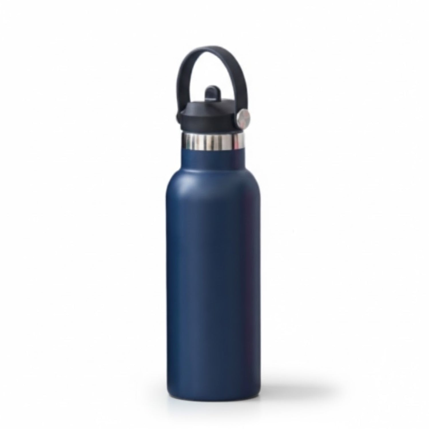 Blue insulated stainless steel vacuum bottle 500 ml leak proof design