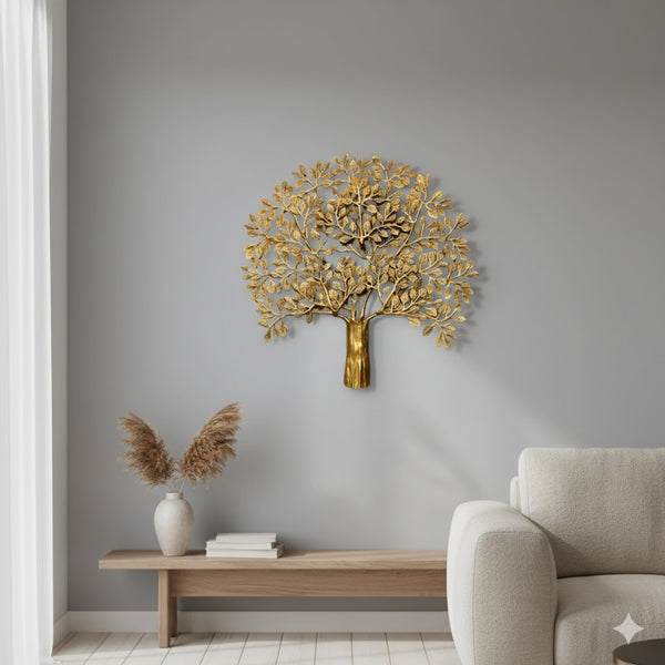 Brass Tree of Life Wall Decor | Handcrafted Brass Wall Art for Home