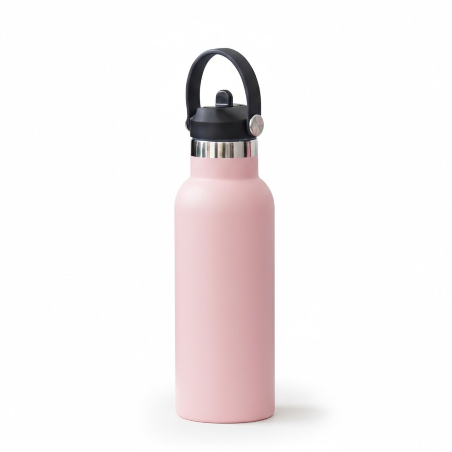 Pink insulated stainless steel vacuum bottle 500 ml hot and cold bottle