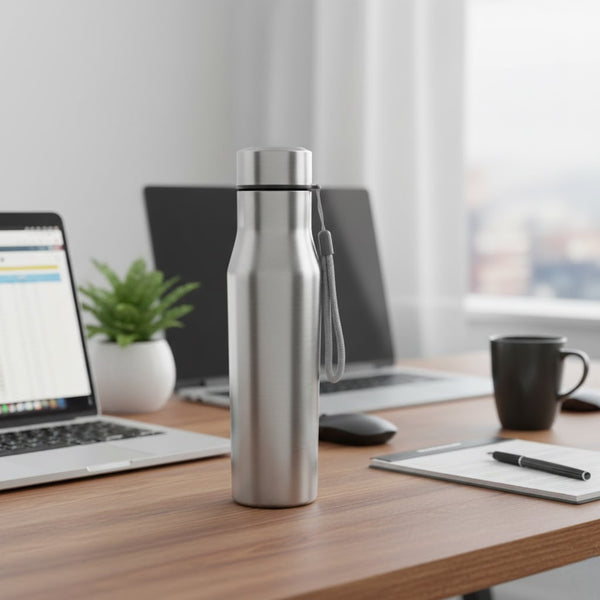 Stainless Steel Water Bottle with Strap – 925 ML