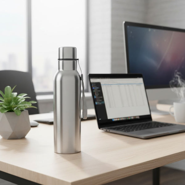 Stainless Steel Water Bottle with Strap – 750 ML